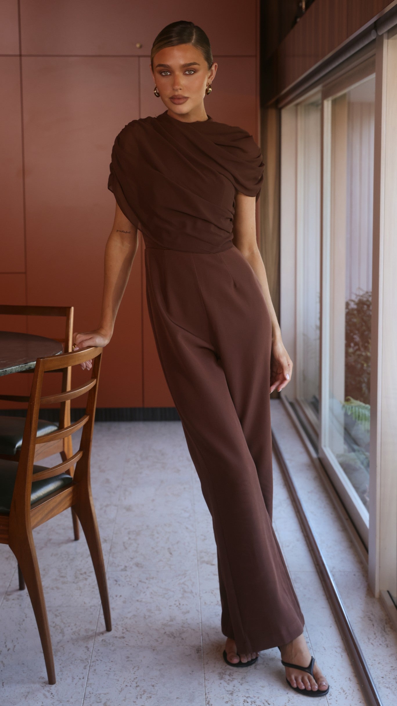 Zahina Jumpsuit - Chocolate