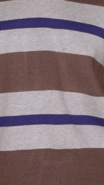 Kodi Sweater - Brown/Blue Stripe
