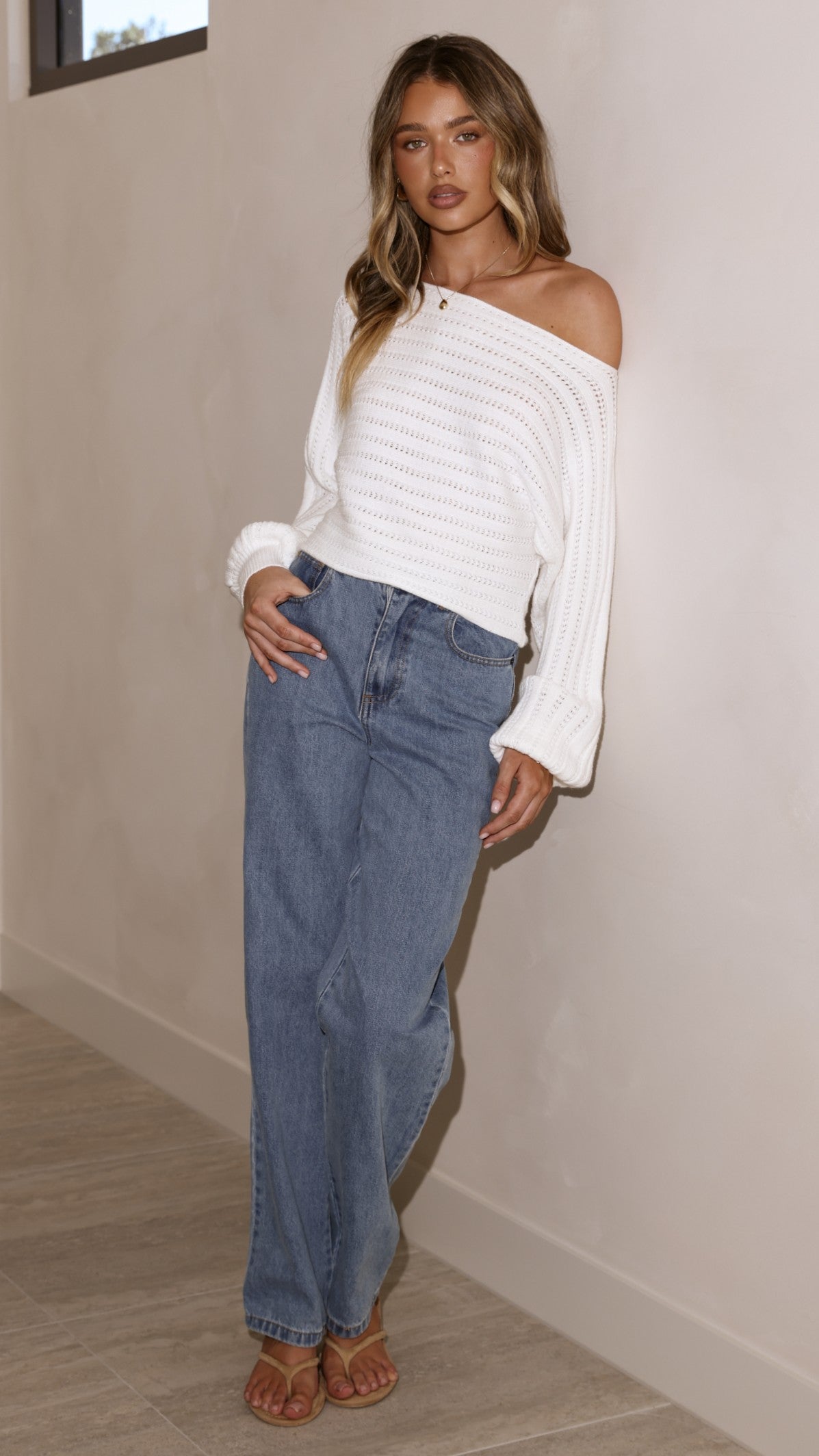 Margo Knit Top - White