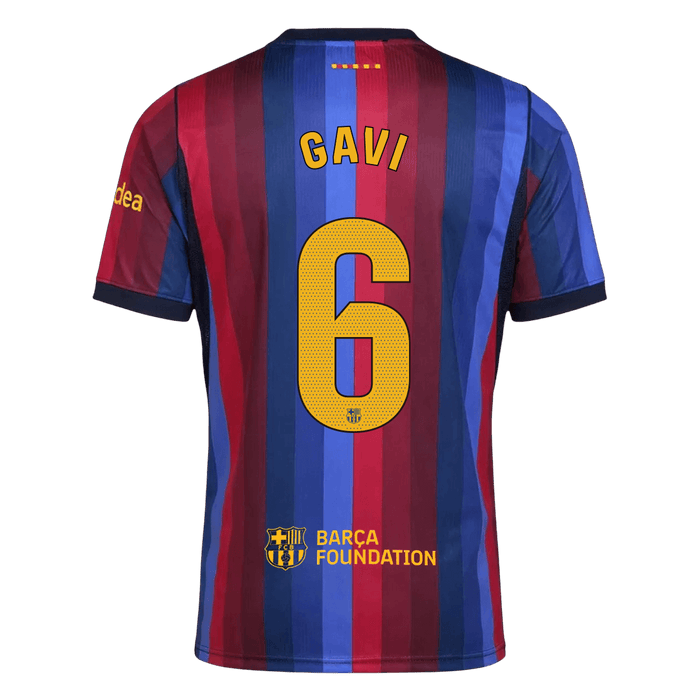 GAVI #6 Barcelona Home Soccer Jersey 2026/27