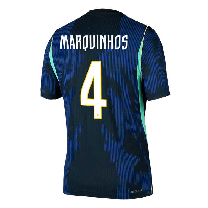 MARQUINHOS #4 Brazil Away Player Version Jersey World Cup 2026