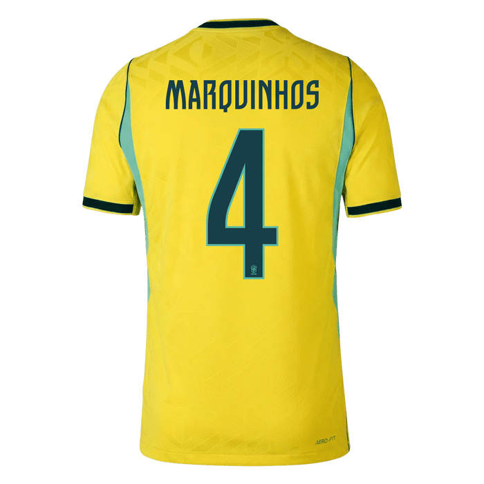 MARQUINHOS #4 Brazil Home Player Version Jersey World Cup 2026