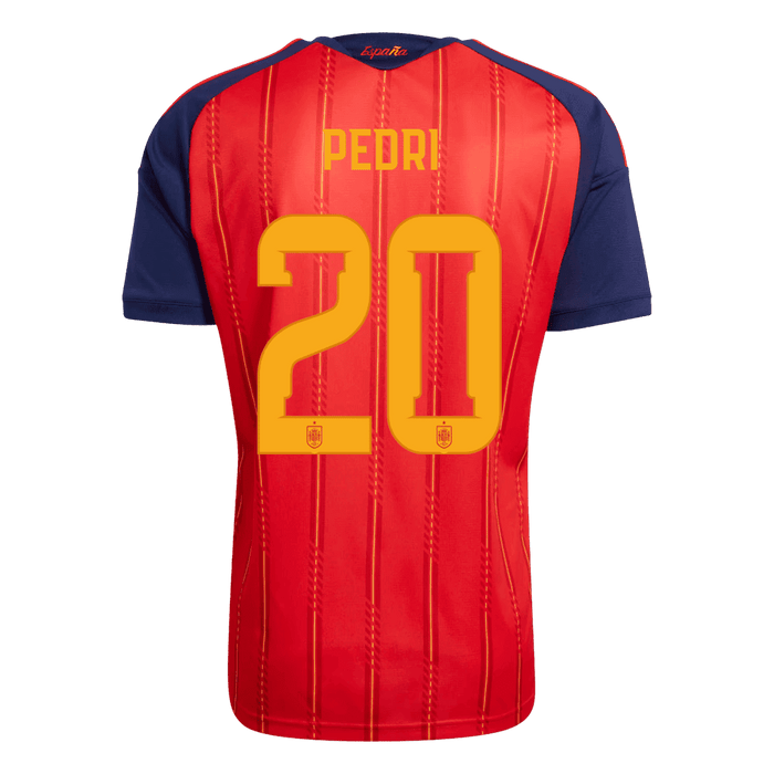 PEDRI #20 Spain Home Soccer Jersey World Cup 2026