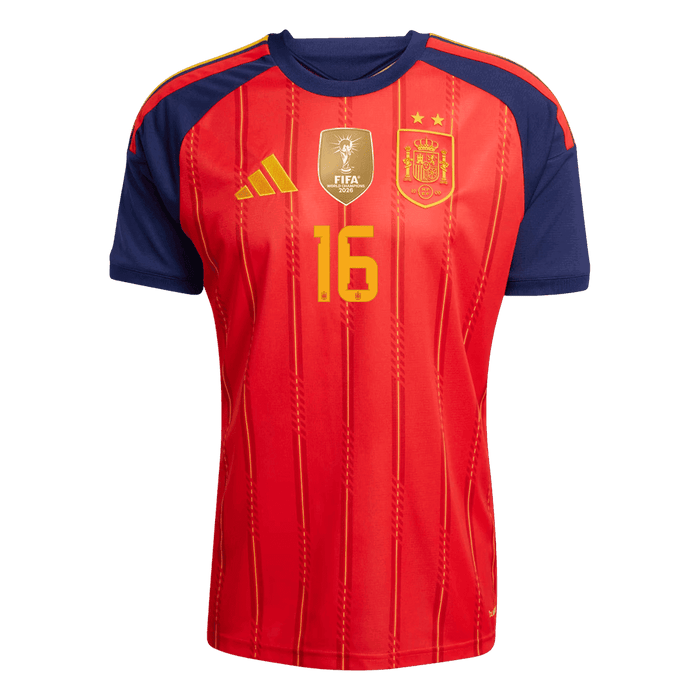 RODRIGO #16 Spain Champion Edition Home Soccer Jersey World Cup 2026