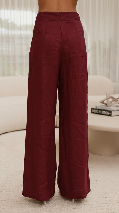 Karah Pants - Merlot