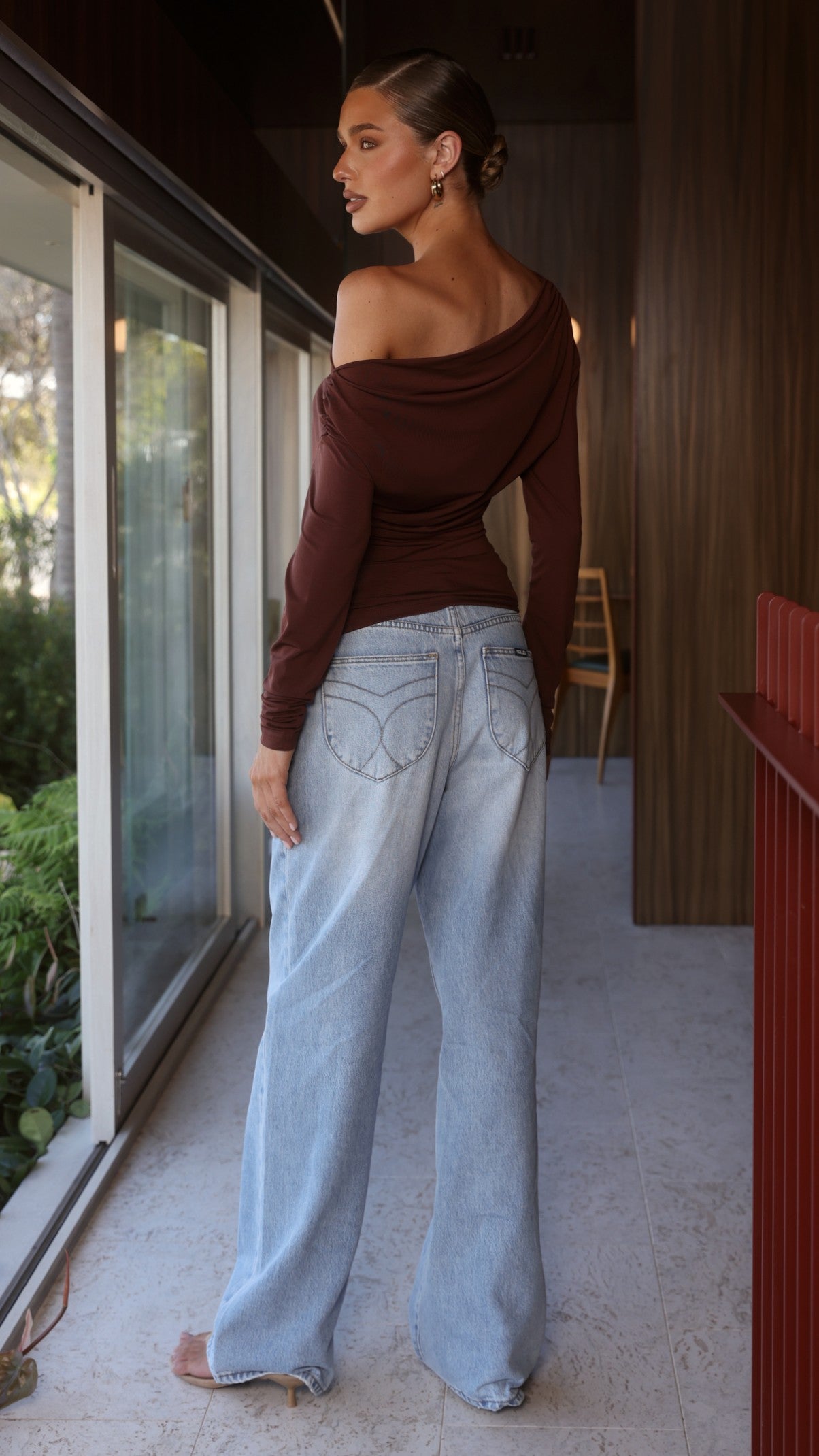 Sutton Long Sleeve Top - Chocolate