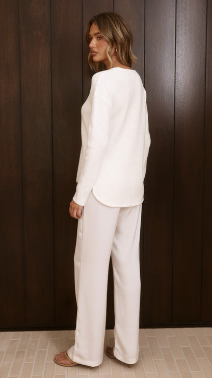 Kennedy Knit - White