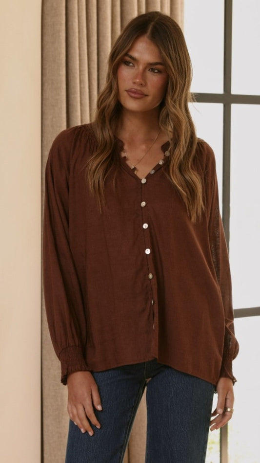 Solana Top - Brown