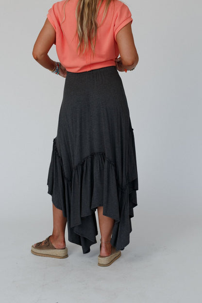 The Nest Forever Beauty Maxi Skirt - Charcoal - Pre Order