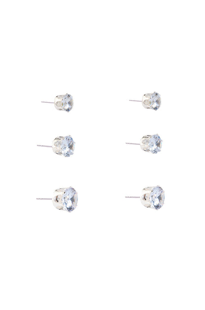 3 PACK CIRCLE STUDS