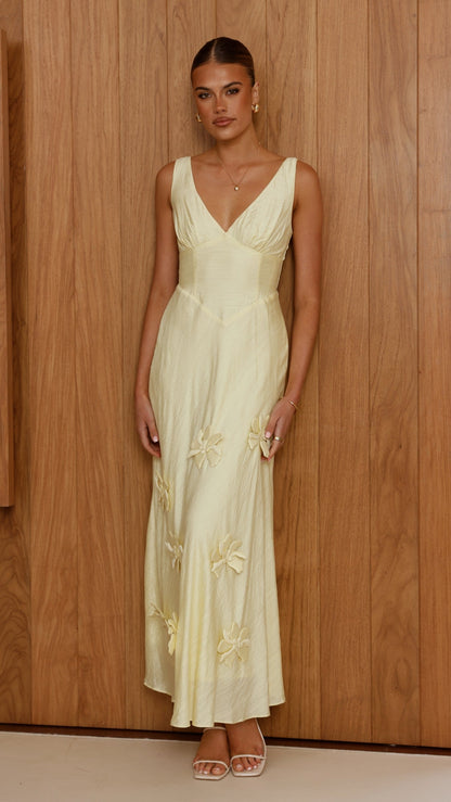 Lavara Maxi Dress - Yellow
