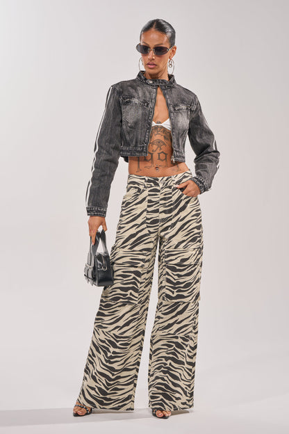 AFTER HOURS DENIM MOTO IN BLACK