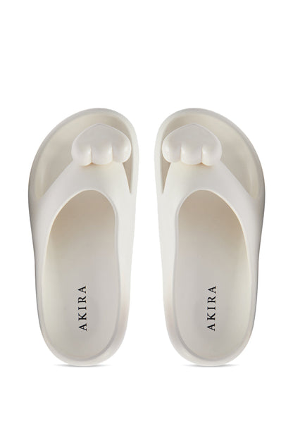AKIRA COMPASSION WHITE SANDAL