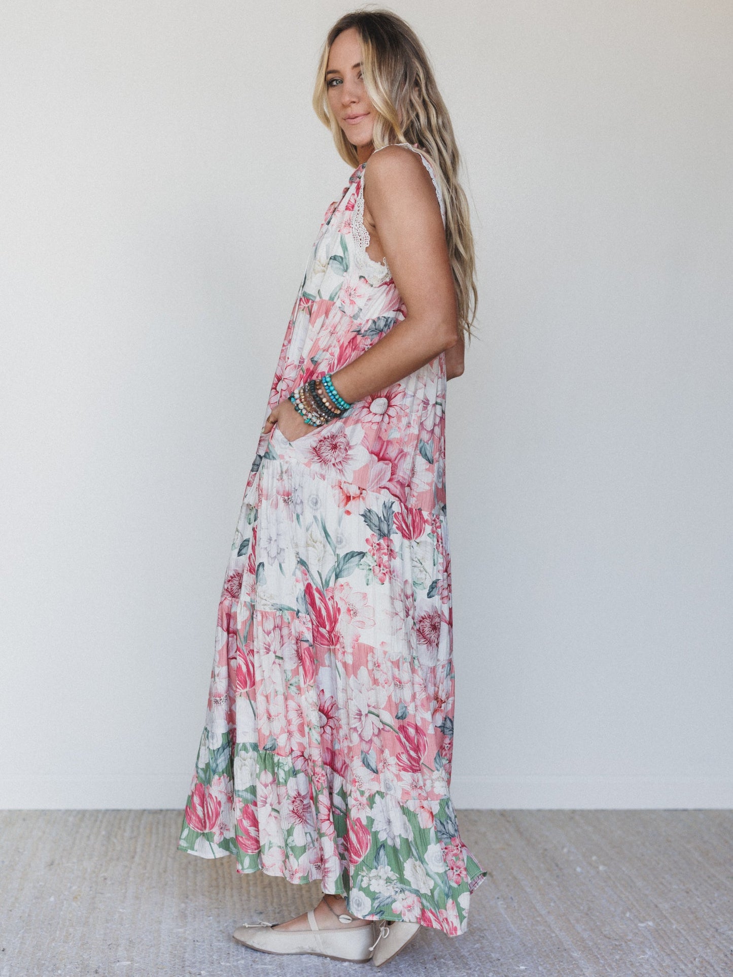 Zeya Floral Maxi Dress - Floral Multi - Pre Order