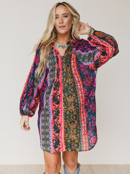 Horizon Haze Dress - Navy - Pre Order