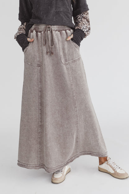 Journie Maxi Skirt - Mocha - Pre Order