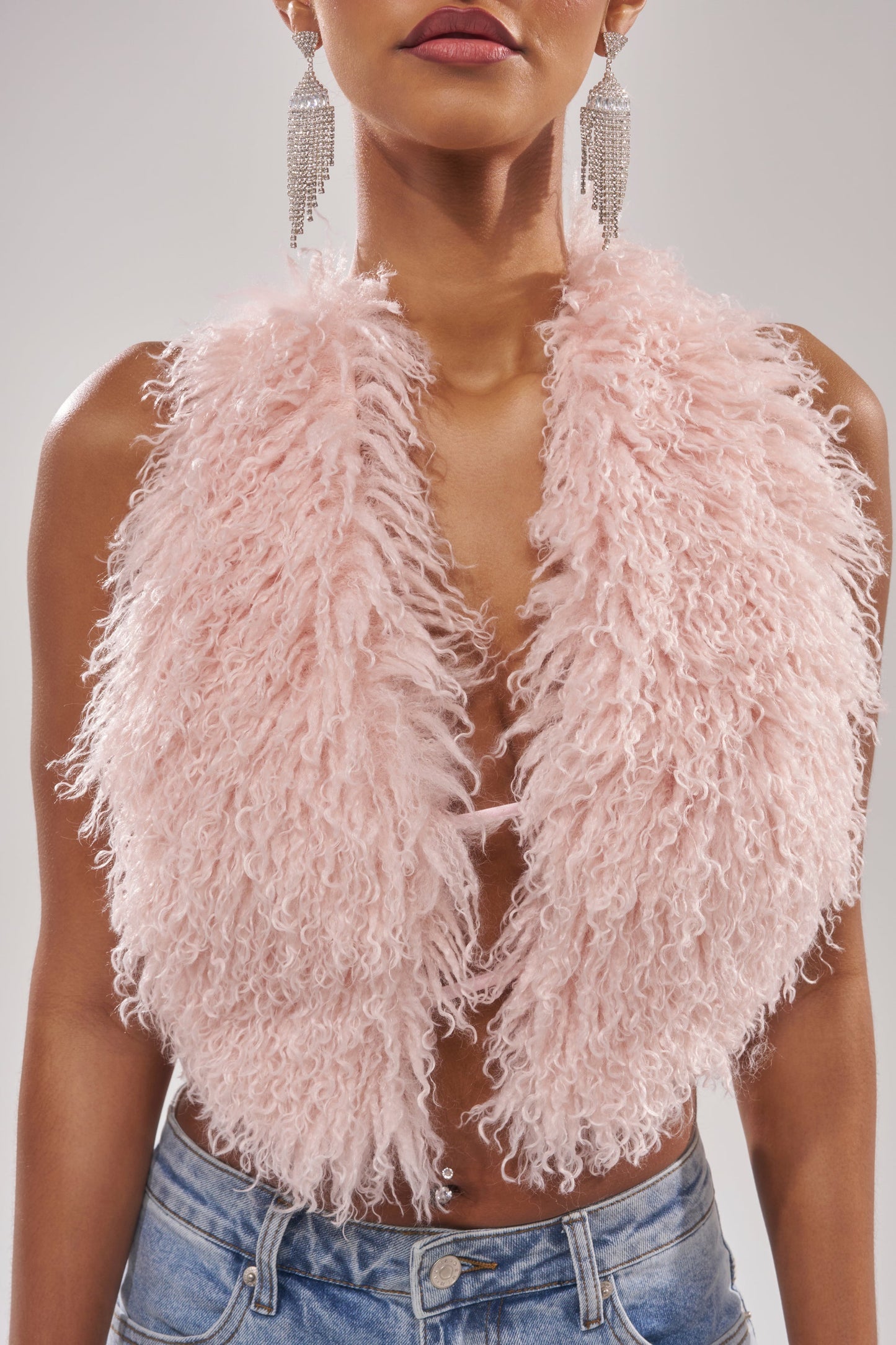 ACT UP FUR BLOUSE