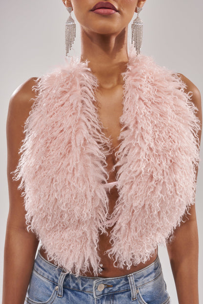 ACT UP FUR BLOUSE