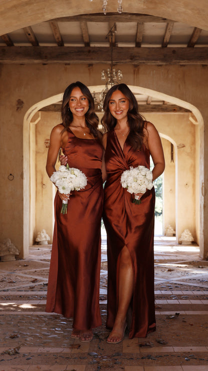 Alaria Maxi Dress - Rust