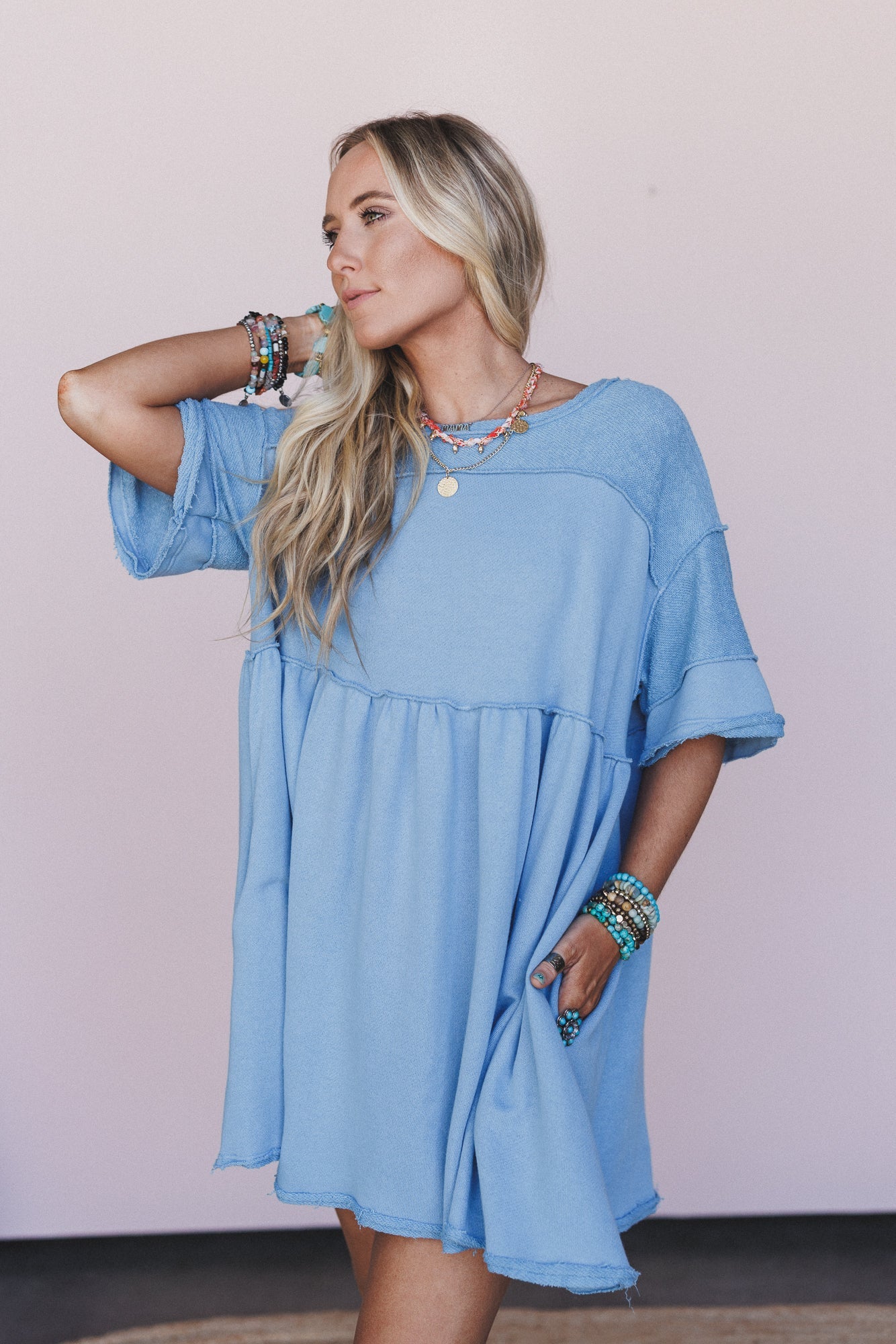 The Nest Moonlit Orchard Tunic - Denim - Pre Order