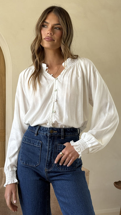 Solana Top - White