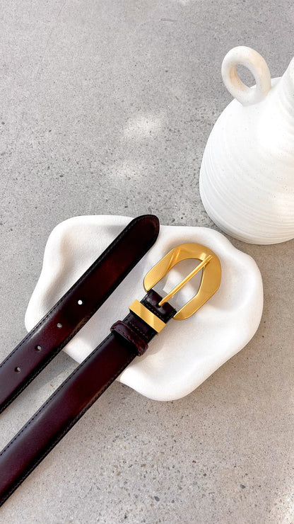 Evelyn Belt - Burgundy
