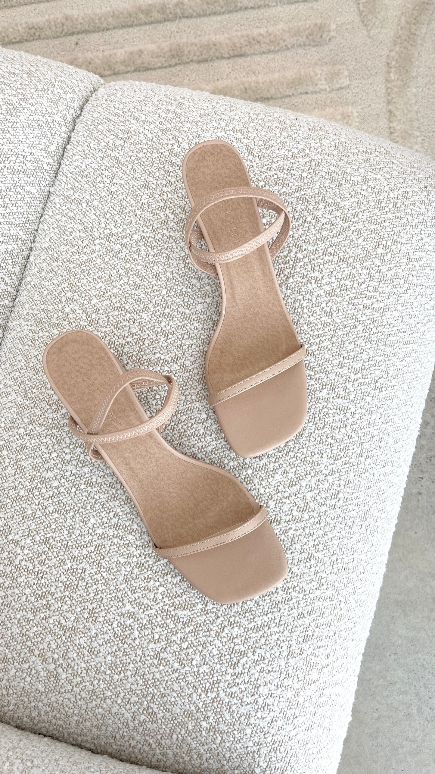 Balton Mule Heels - Nude