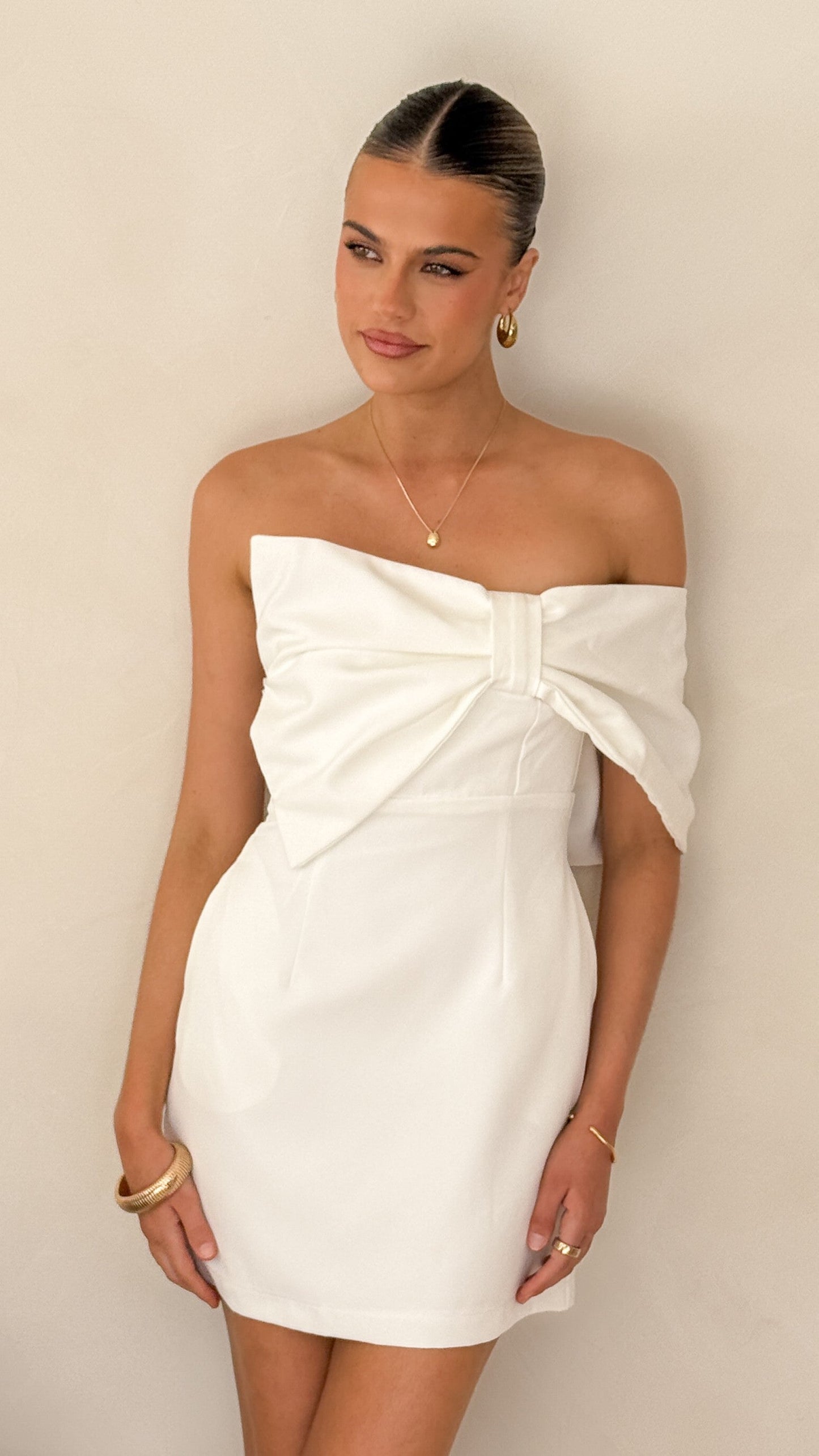 Briella Mini Dress - White