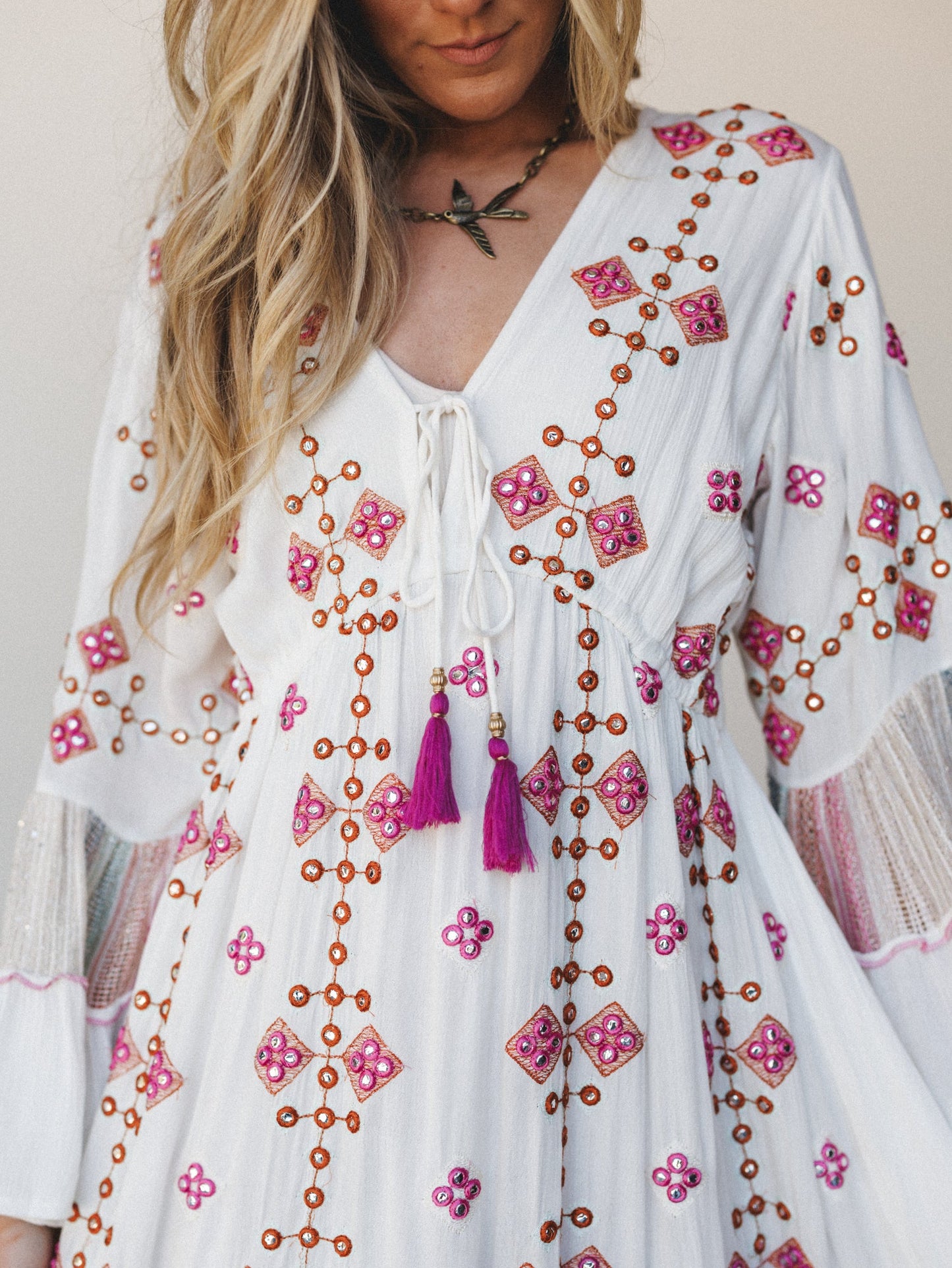 Tawny Flower Maxi Dress - Ivory Multi