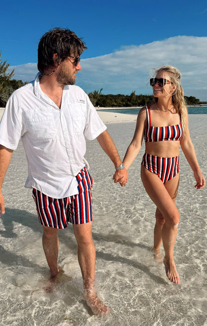 Man Mu Trunks ~ Americana Stripe