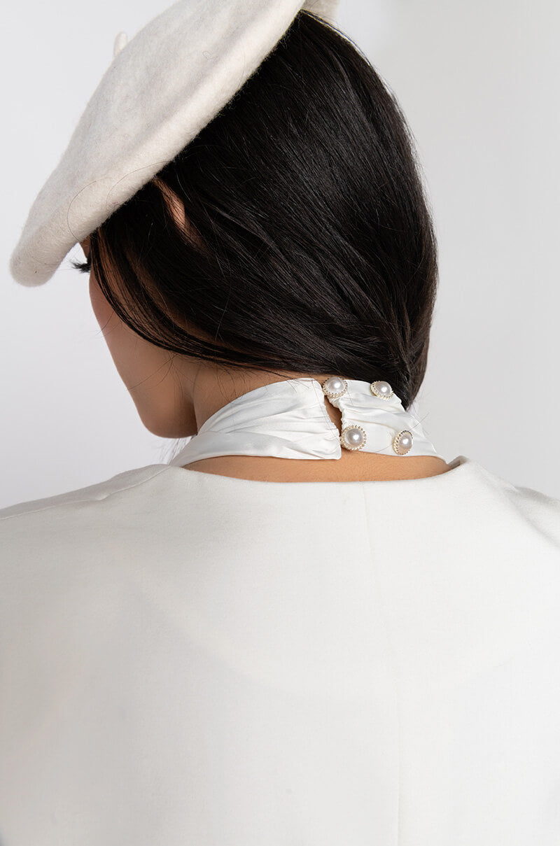 ACABELLA HALTER NECK TOP WHITE