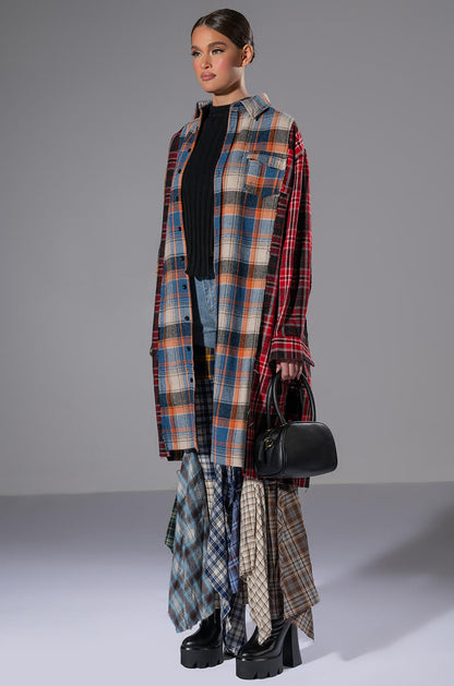 ALEXA PLAID JEANS