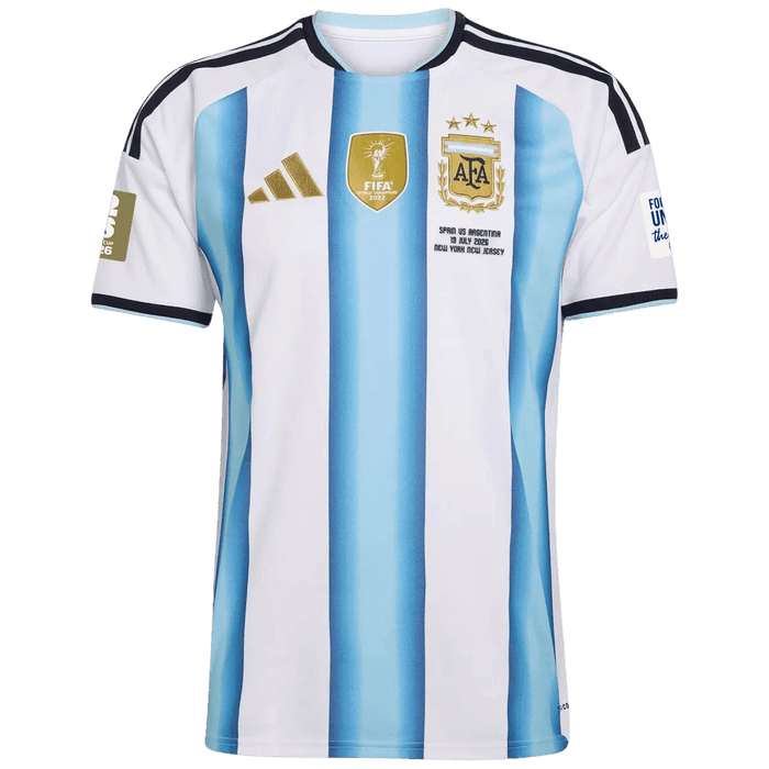 Argentina Home Soccer Jersey World Cup 2026 - Final Match (With Patches)