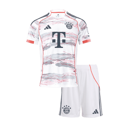 Bayern Munich Away Kids Soccer Jerseys Kit 2025/26 Red