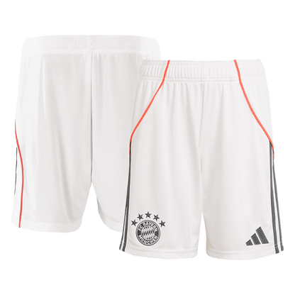 Bayern Munich Away Soccer Jersey Kit(Jersey+Shorts) 2025/26 White