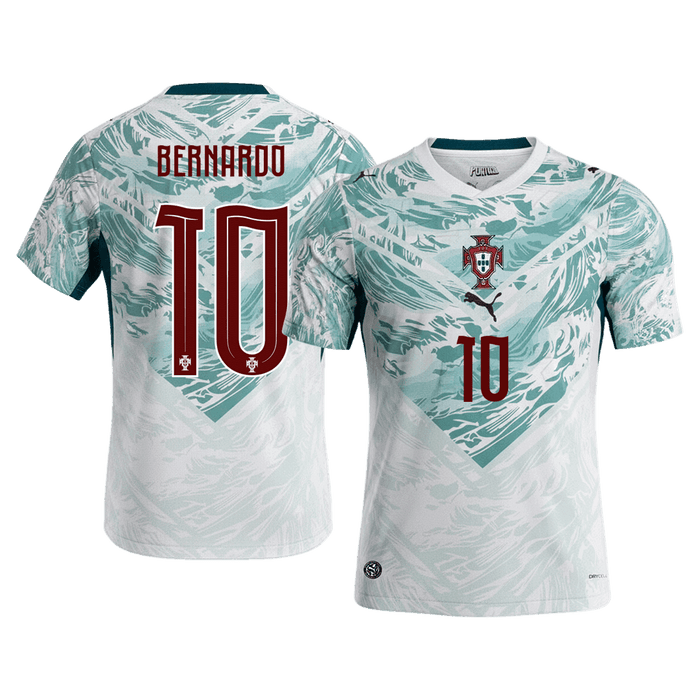 BERNARDO #10 Portugal Away Soccer Jersey World Cup 2026