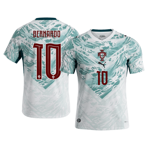 BERNARDO #10 Portugal Away Soccer Jersey World Cup 2026