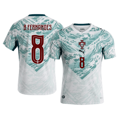 B.FERNANDES #8 Portugal Away Soccer Jersey World Cup 2026