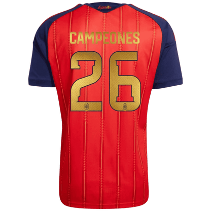 CAMPEONES #26 Spain Home Soccer Jersey 2026