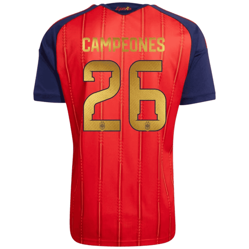 CAMPEONES #26 Spain Home Soccer Jersey 2026