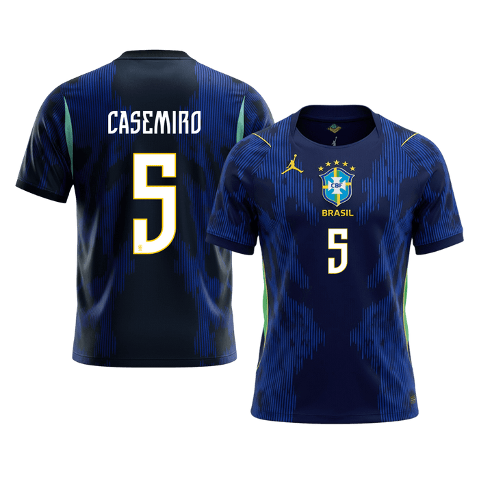 CASEMIRO #5 Brazil Away Soccer Jersey World Cup 2026