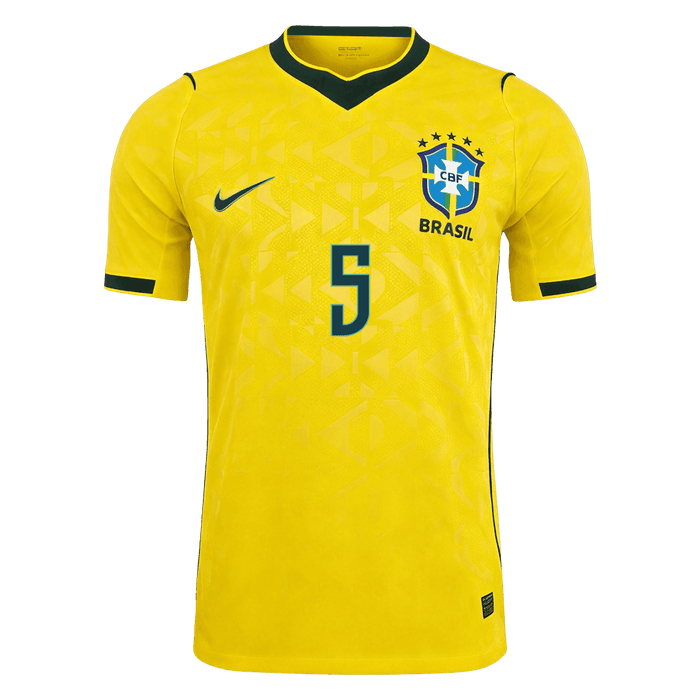 CASEMIRO #5 Brazil Home Player Version Jersey World Cup 2026