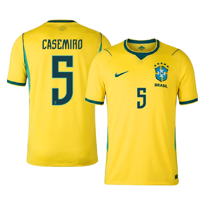 CASEMIRO #5 Brazil Home Soccer Jersey World Cup 2026