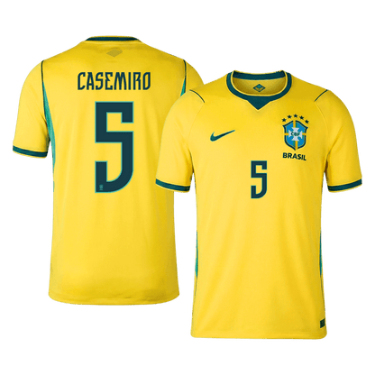 CASEMIRO #5 Brazil Home Soccer Jersey World Cup 2026
