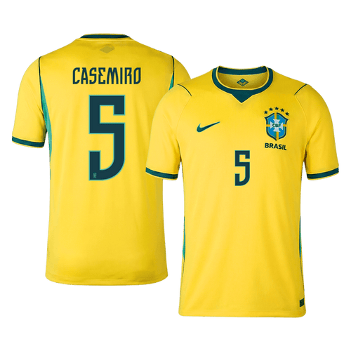 CASEMIRO #5 Brazil Home Soccer Jersey World Cup 2026