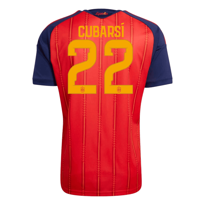 CUBARSí #22 Spain Home Player Version Jersey World Cup 2026 - Champion
