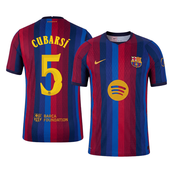 CUBARSÍ #5 Barcelona Home Player Version Jersey 2026/27 - UCL