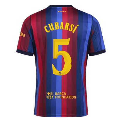 CUBARSÍ #5 Barcelona Home Soccer Jersey 2026/27 -UCL