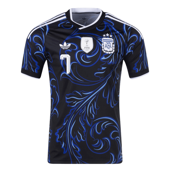 DE PAUL #7 Argentina Away Soccer Jersey World Cup 2026