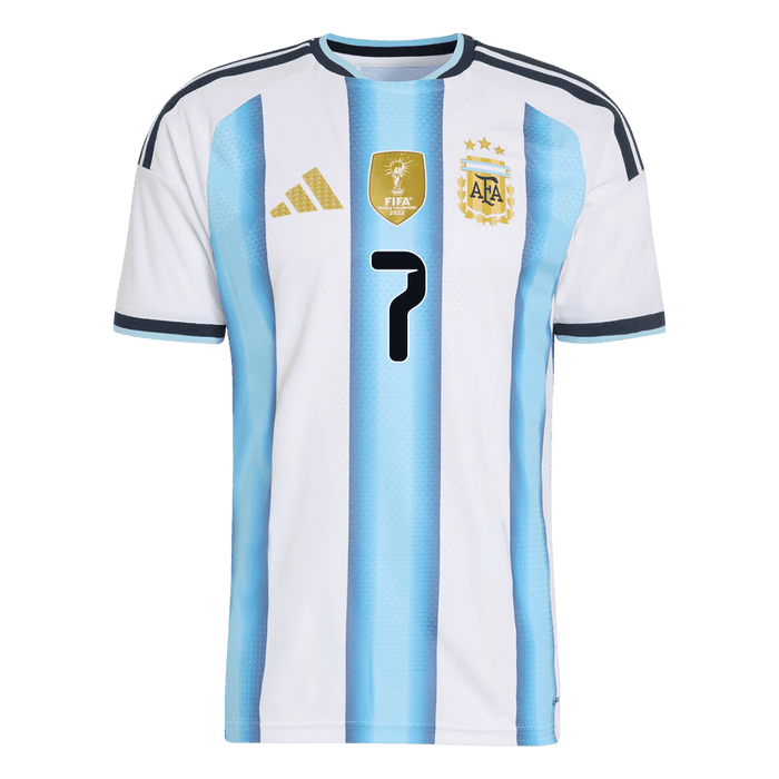 DE PAUL #7 Argentina Home Player Version Jersey World Cup 2026